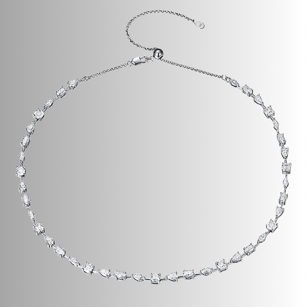 Collana con Moissaniti Multi Taglio per ct 11,48