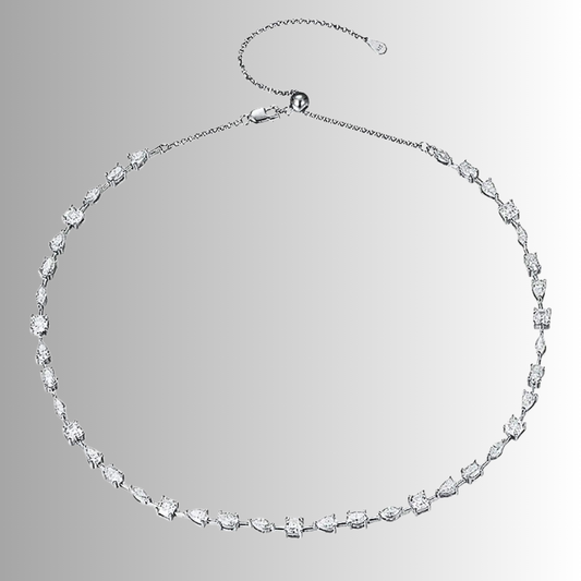 Collana con Moissaniti Multi Taglio per ct 11,48