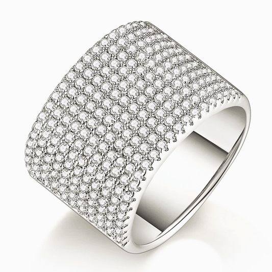 Fascione Piatto con Pavè di Moissaniti per ct 2,40