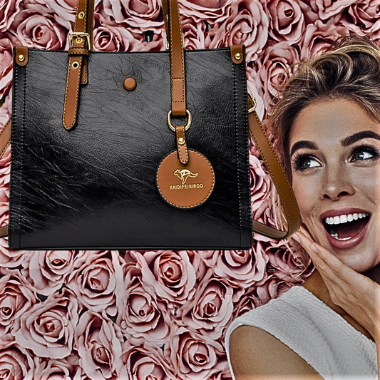 Bolso de piel de vacuno de 3 capas