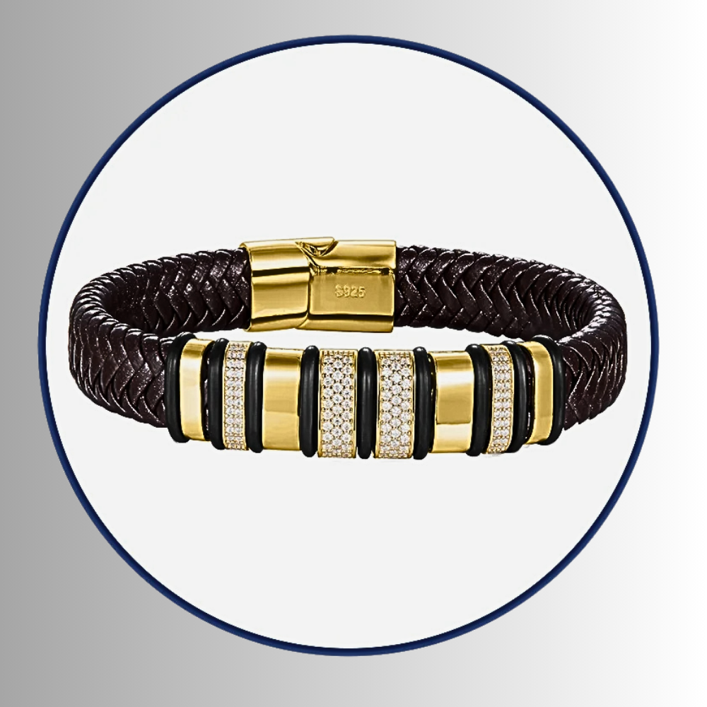 Bracciali in vera pelle con Moissaniti per ct 1,20