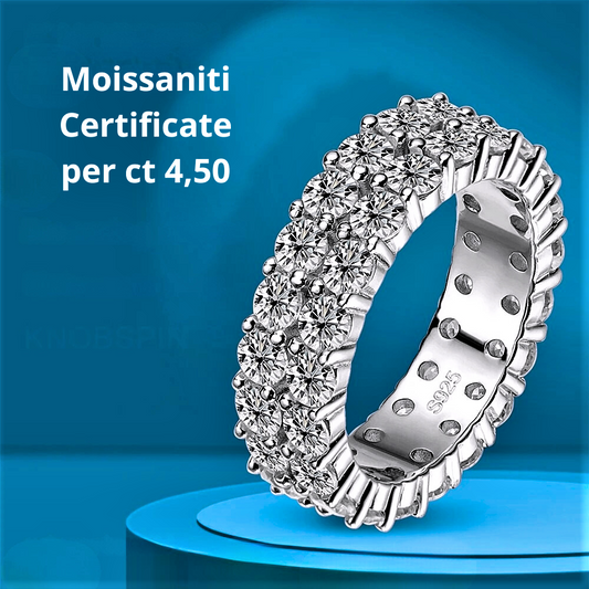 Anello a Fascia con Moissaniti: Eleganza Senza Tempo da 4,5 Carati!