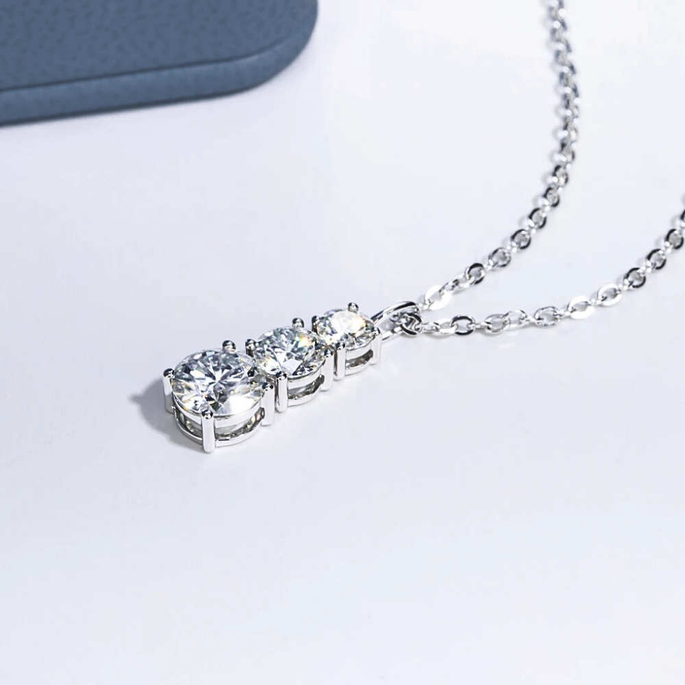 Collana Trilogy con Moissaniti per ct 1,80