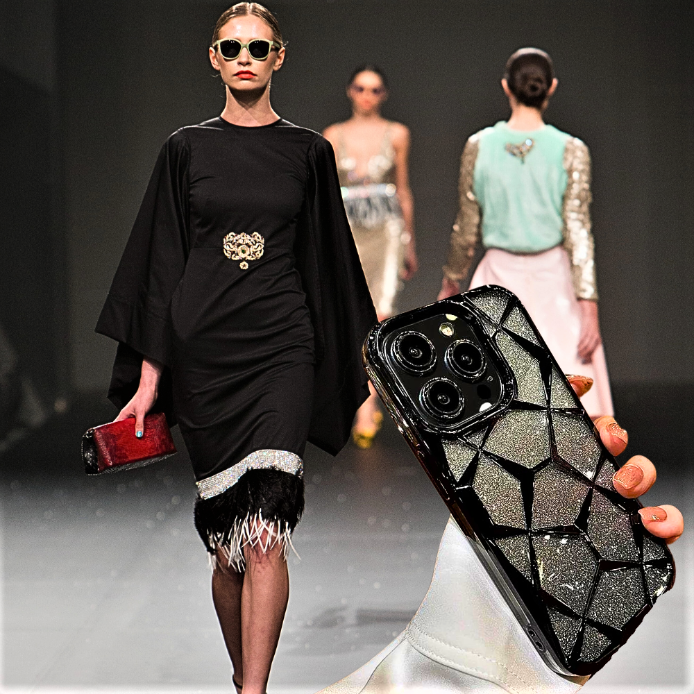 Cover Fashion Glitter e Forme 3D  per iPhone