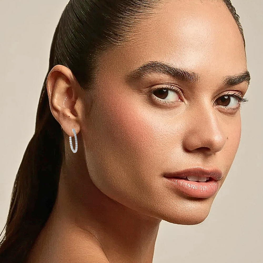 Orecchini a Cerchio con Moissaniti per ct 1,50