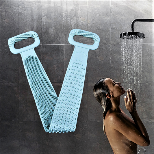 Cepillo de baño/masaje de silicona de doble superficie