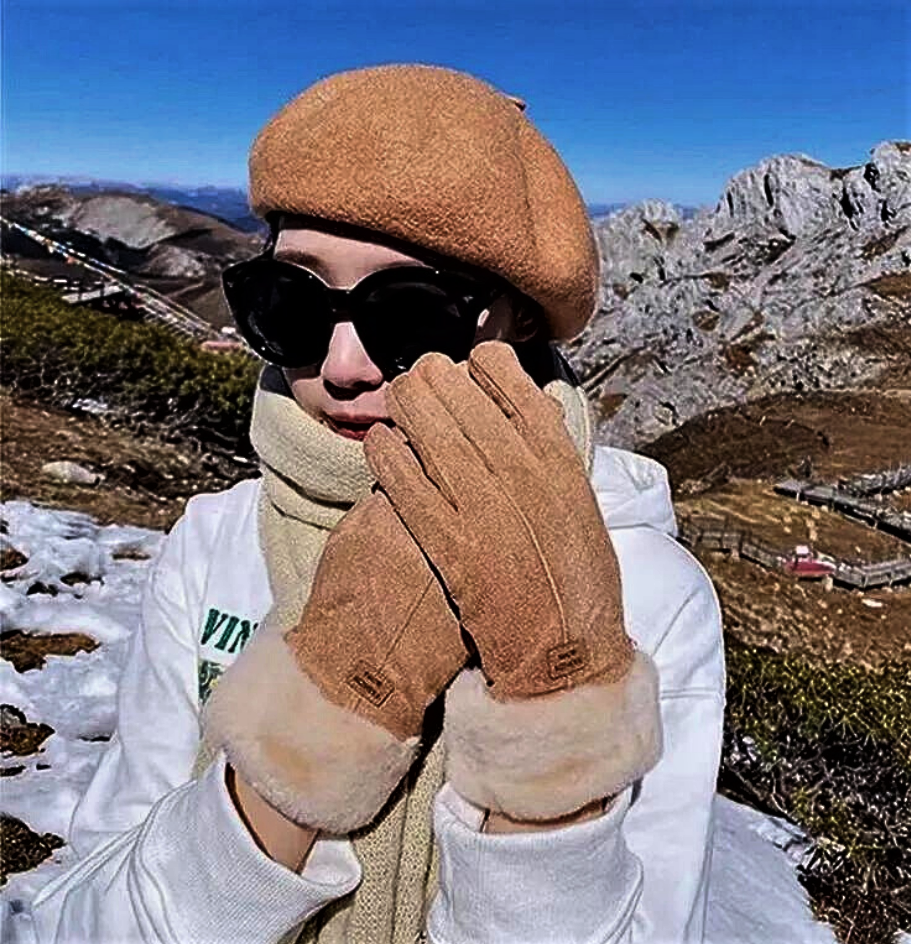 Guanti Scamosciati Touch Screen