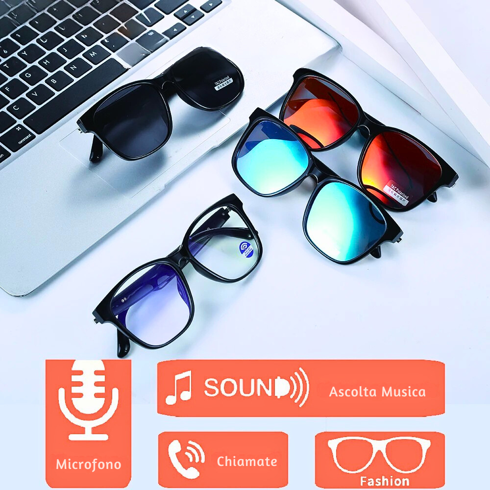 Occhiali da Sole Smart con Bluetooth e Protezione UV400