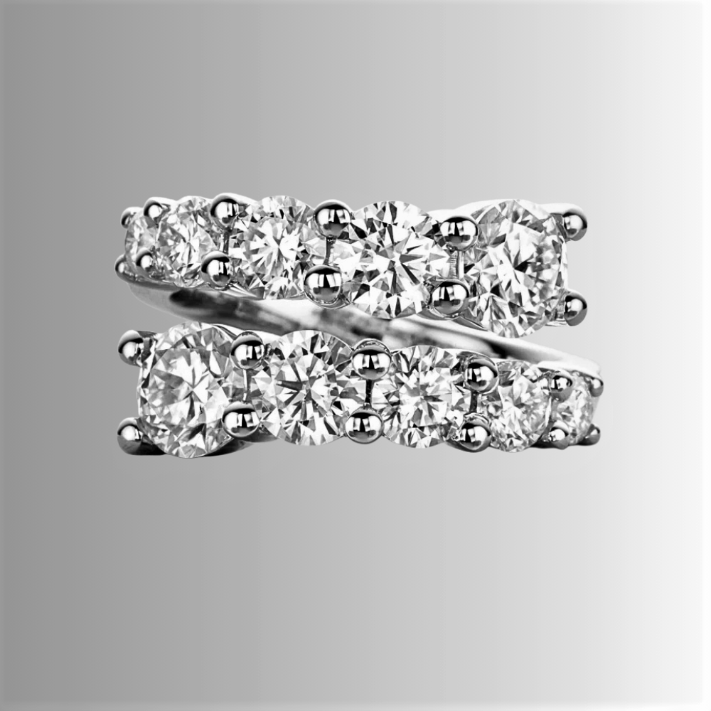 Anello Contrariè con Moissaniti per ct 4,20