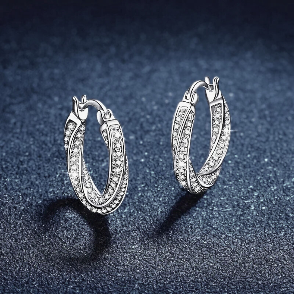 Orecchini a Spirale con Moissaniti per ct 1,20