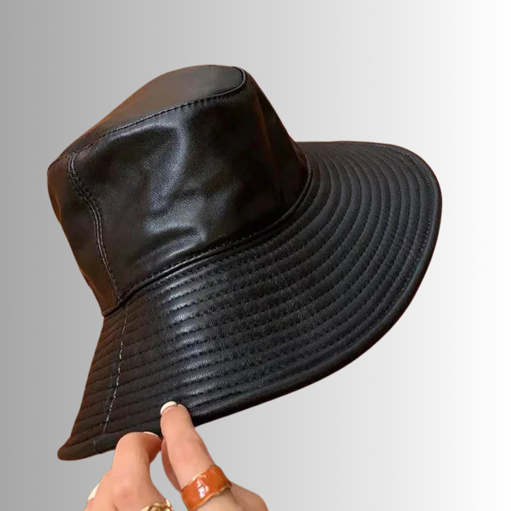 Cappello a Tesa Larga in Pelle d'Agnello