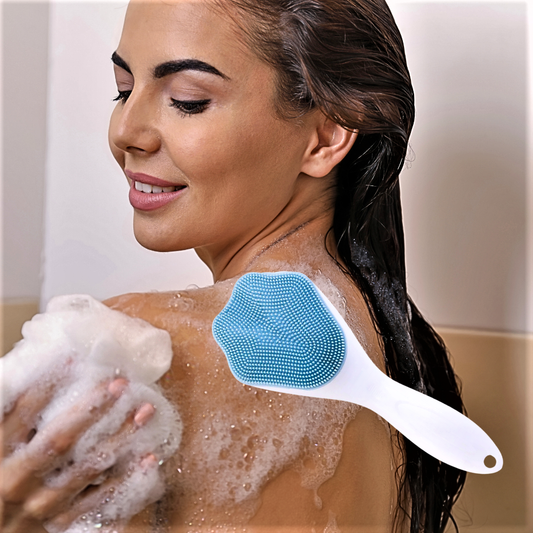 Cepillo de baño con punta de silicona: el secreto para una piel radiante y saludable 