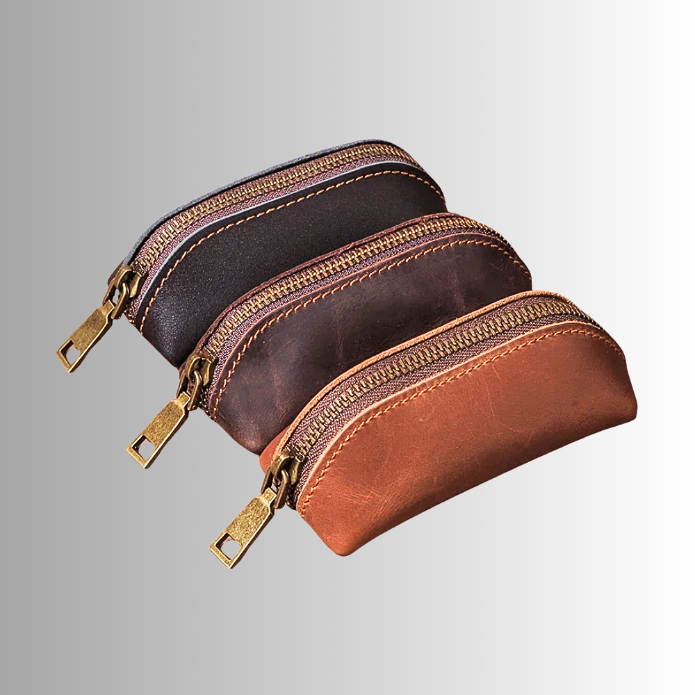 Portachiavi a Pochette in Pelle di Vitellino