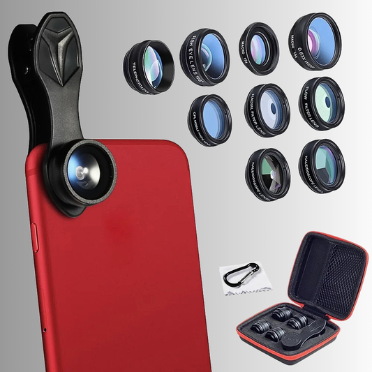 Kit 10 Obiettivi e Filtri Esterni per Smartphone