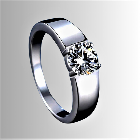 Solitaire "Celestial Spark" - A Bright Light from the Cosmos