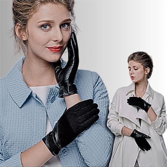 Guantes de piel de oveja para pantalla táctil