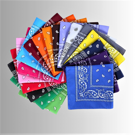 Bandana Stampa Paisley in Puro Cotone 100%