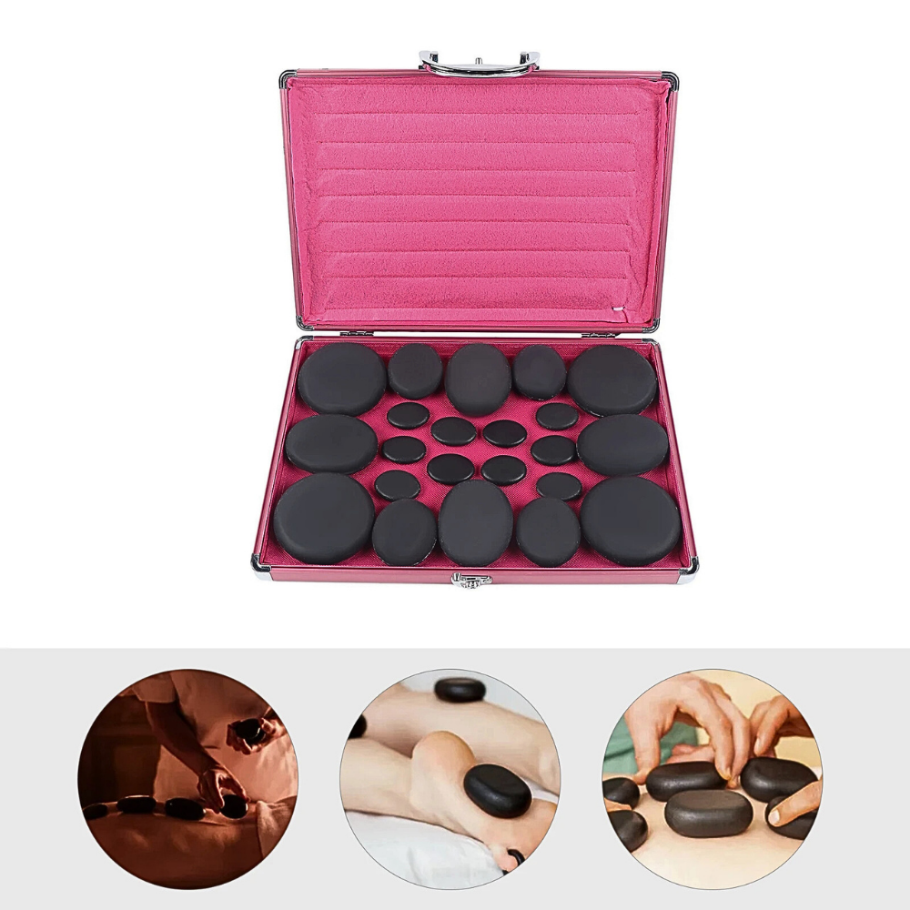 Set Massaggio con Pietre con valigetta Riscaldante