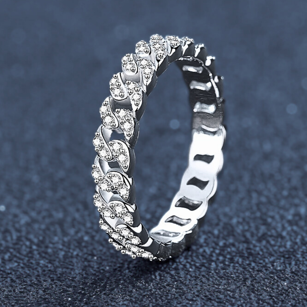 Fedina a maglie rigide con Moissaniti