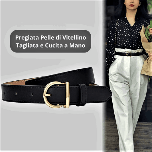 Cintura in Morbidissima Pelle di Vitellino: Eleganza e Classe per Ogni Outfit