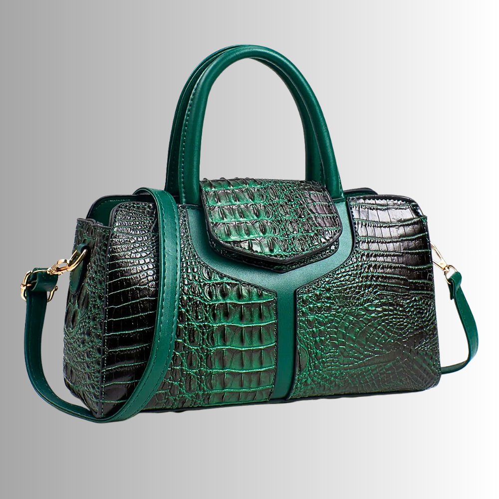Borsa con Lavorazione Coccodrillo