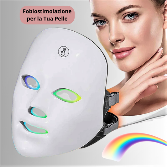 Maschera Facciale LED Fotonici a 7 Colori – Ringiovanimento Totale con Tecnologia Fotonica