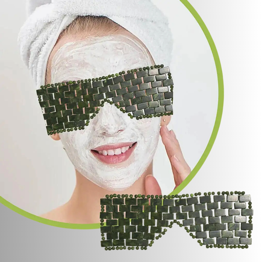 Maschera Occhi in Giada Naturale per Crio/Termoterapia
