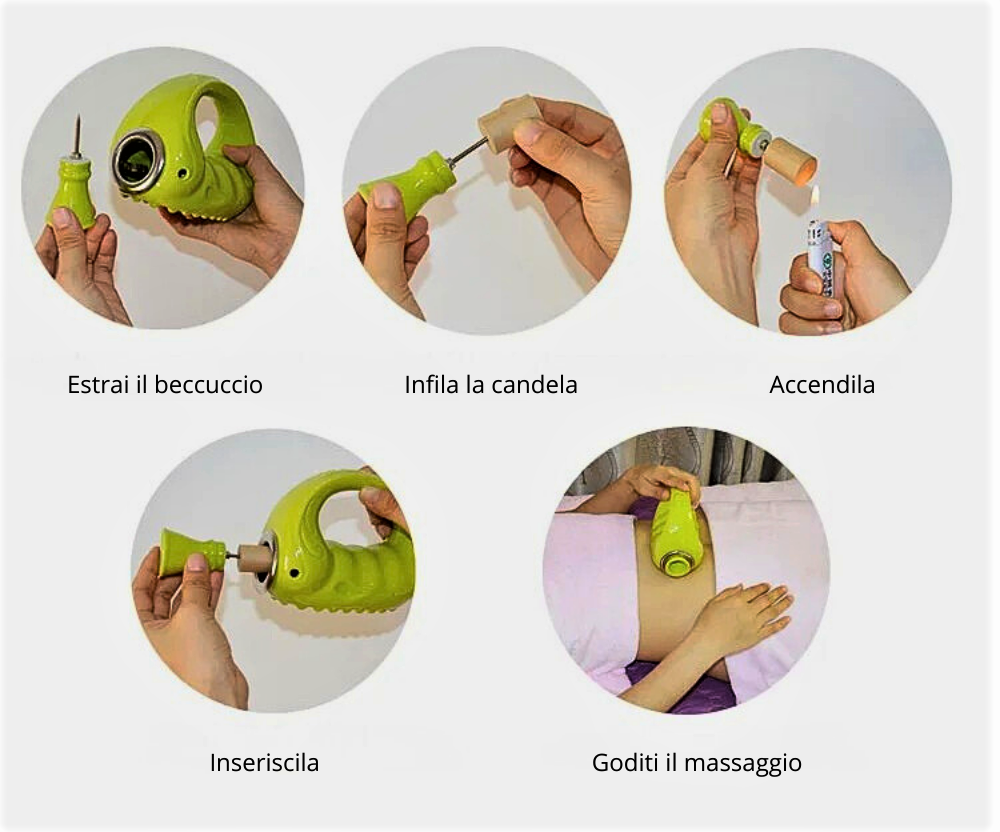 Braciere per Moxibustione in Ceramica