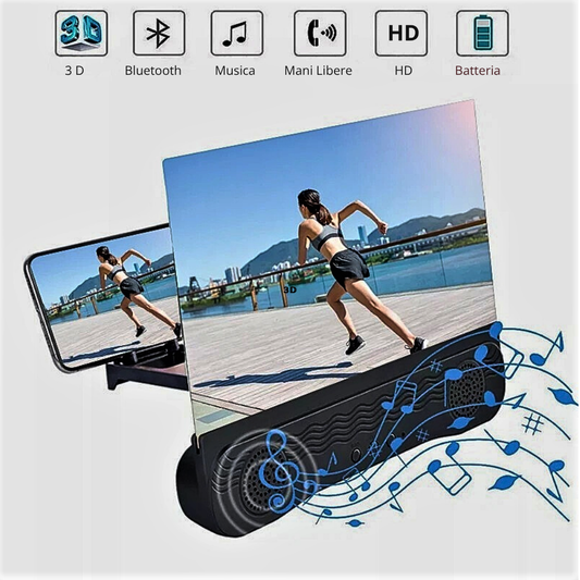 Schermo 3D con Amplificatore per Smartphone