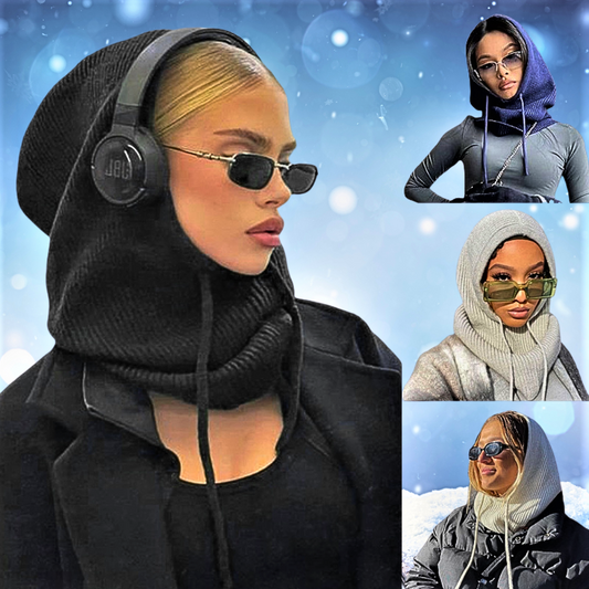 Cappello Lavorato a Maglia con Sciarpa Integrata: Stile e Comfort per l'Inverno