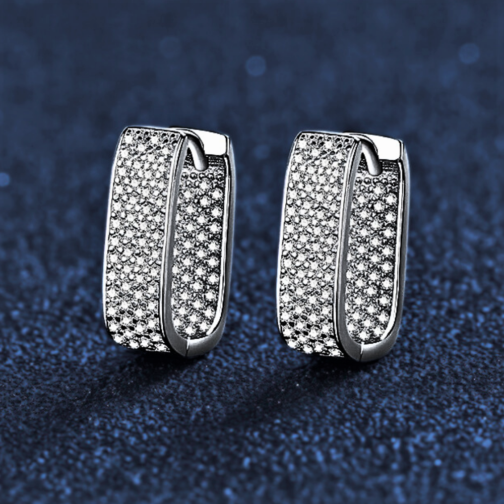 Orecchini con Pavè di Moissaniti per ct 0,92
