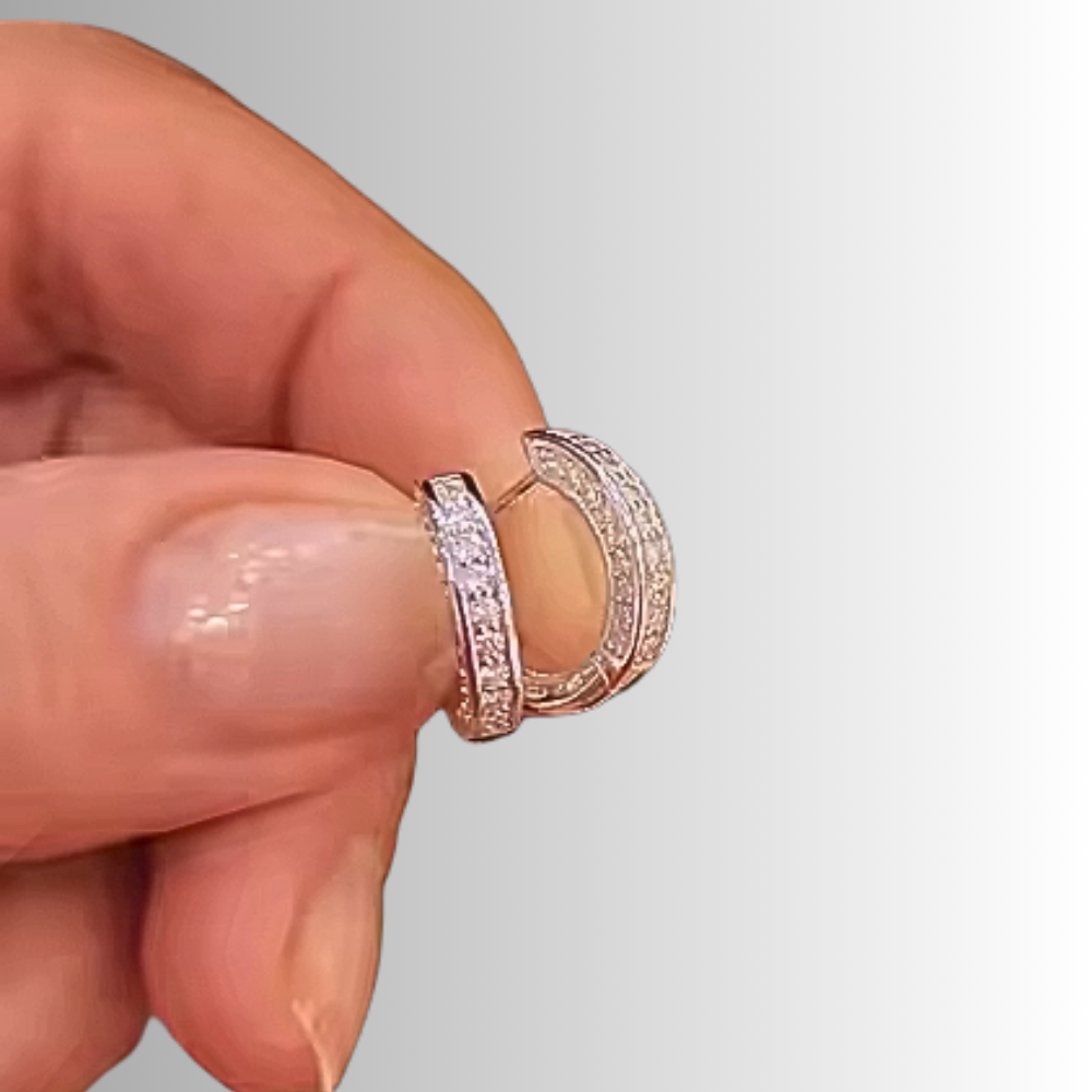 Orecchini a Cerchio con Moissaniti per ct 0,56