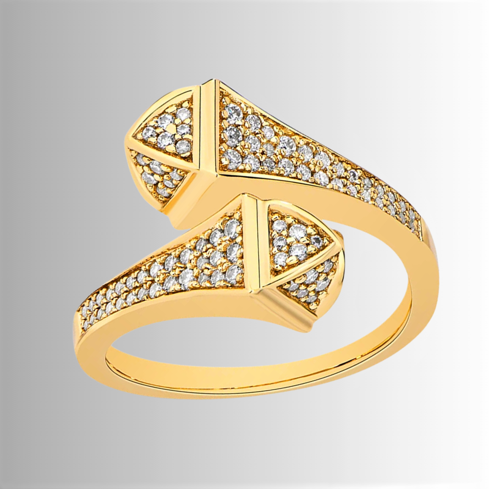 Anello Contrariè con Moissaniti D Color