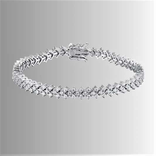 Bracciale a 3 File sfalsate di Moissaniti