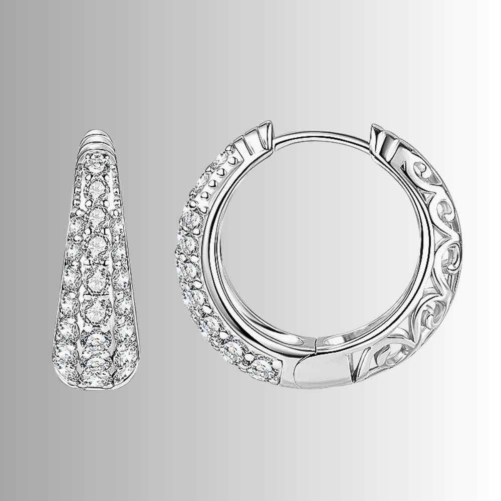 Orecchini a Goccia con Pavè di Moissaniti per ct 1,50