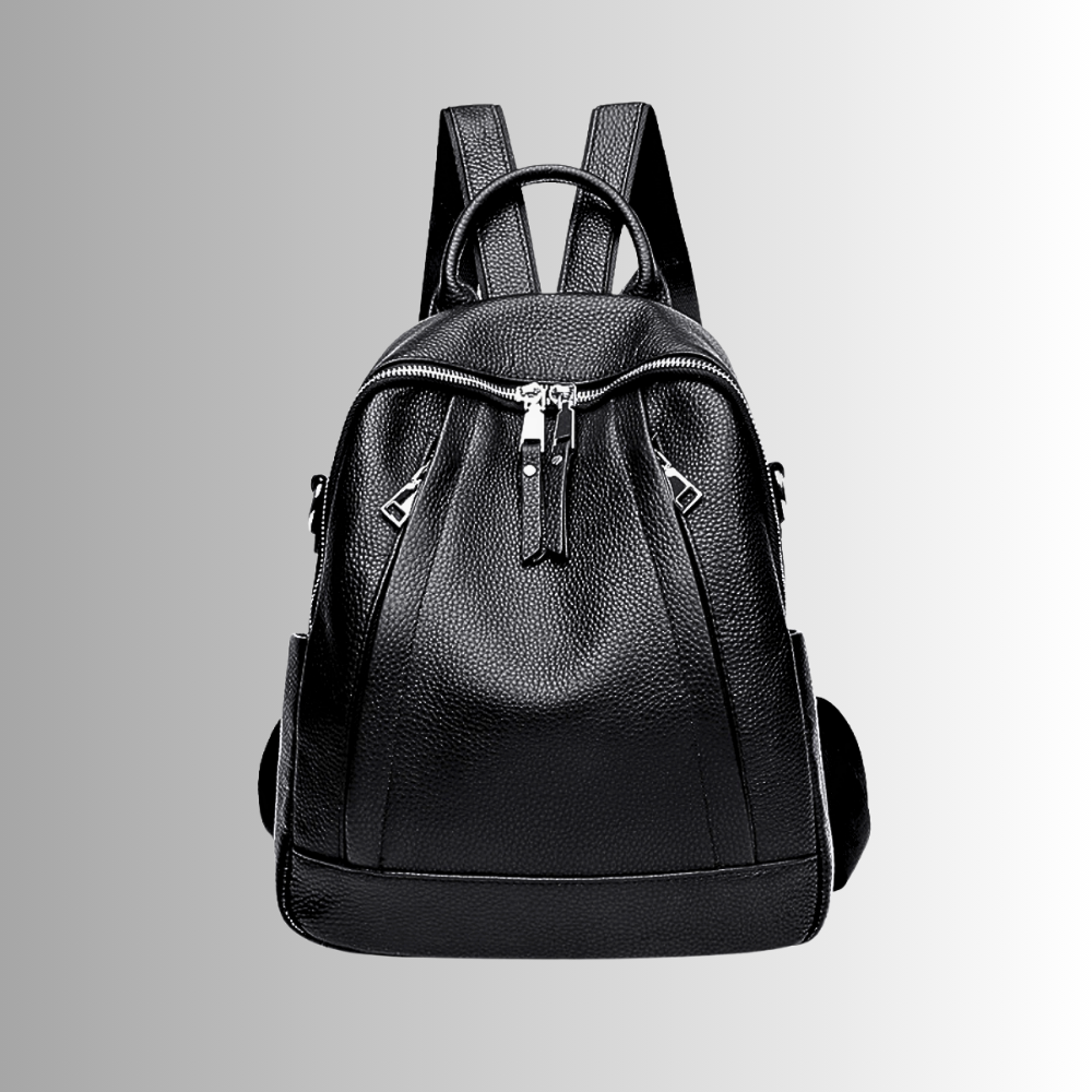Mochila de piel de becerro negra Suavidad y elegancia