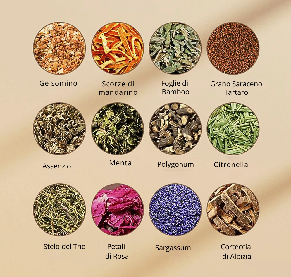 Cuscino Fitoterapico per il Benessere Respiratorio alle 12 Erbe