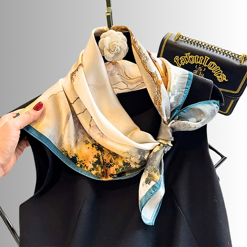 Foulard in Seta di Gelso a Stampe Fantasia
