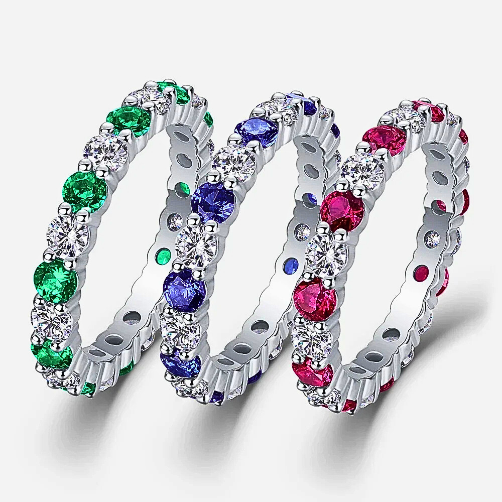 Eternity con Moissaniti Bicolore da mm 3,00