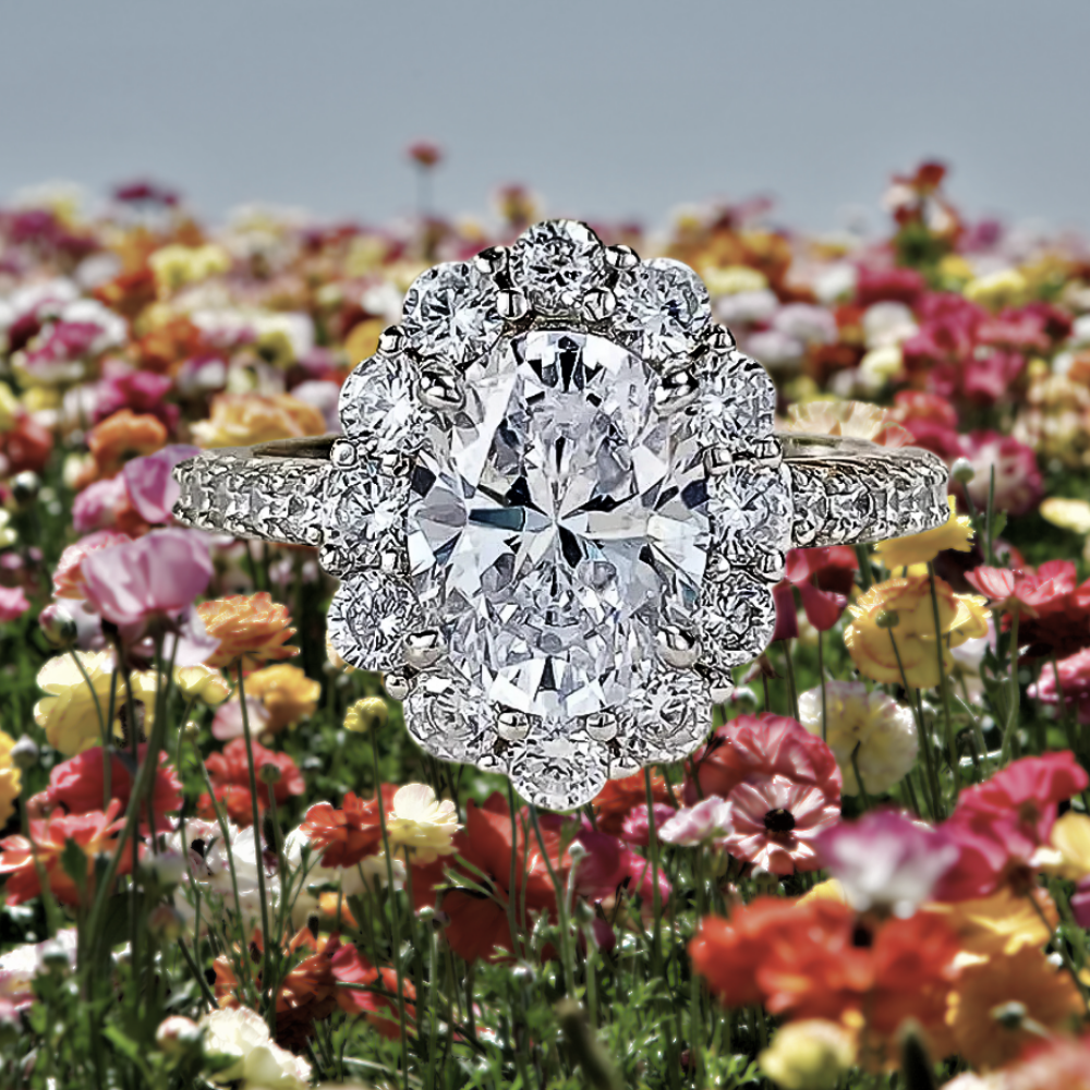 Anello con Moissaniti per tot ct 3,00