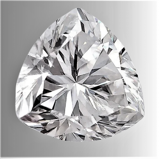 Moissanite D Color VVS1 Taglio Trillion Bombato Certificata