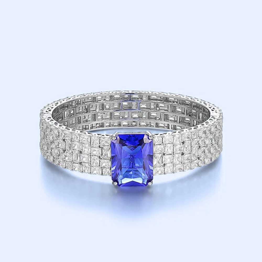 Bracciale Rigido a Fascia con Gemme Premium