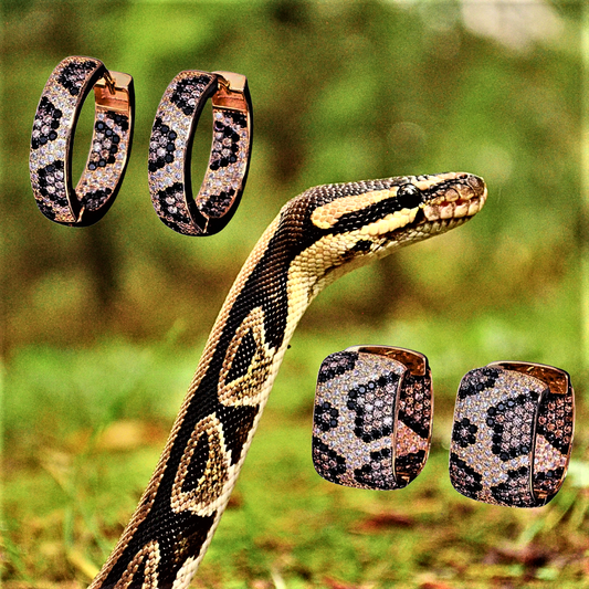 “Pitón iluminada”: tres modelos de pendientes inspirados en la naturaleza