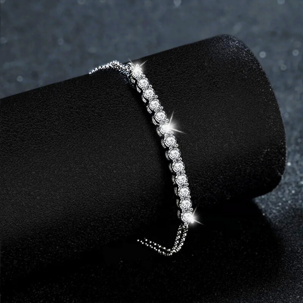 Bracciale a Maglie con Barretta di Moissaniti per ct 1,30