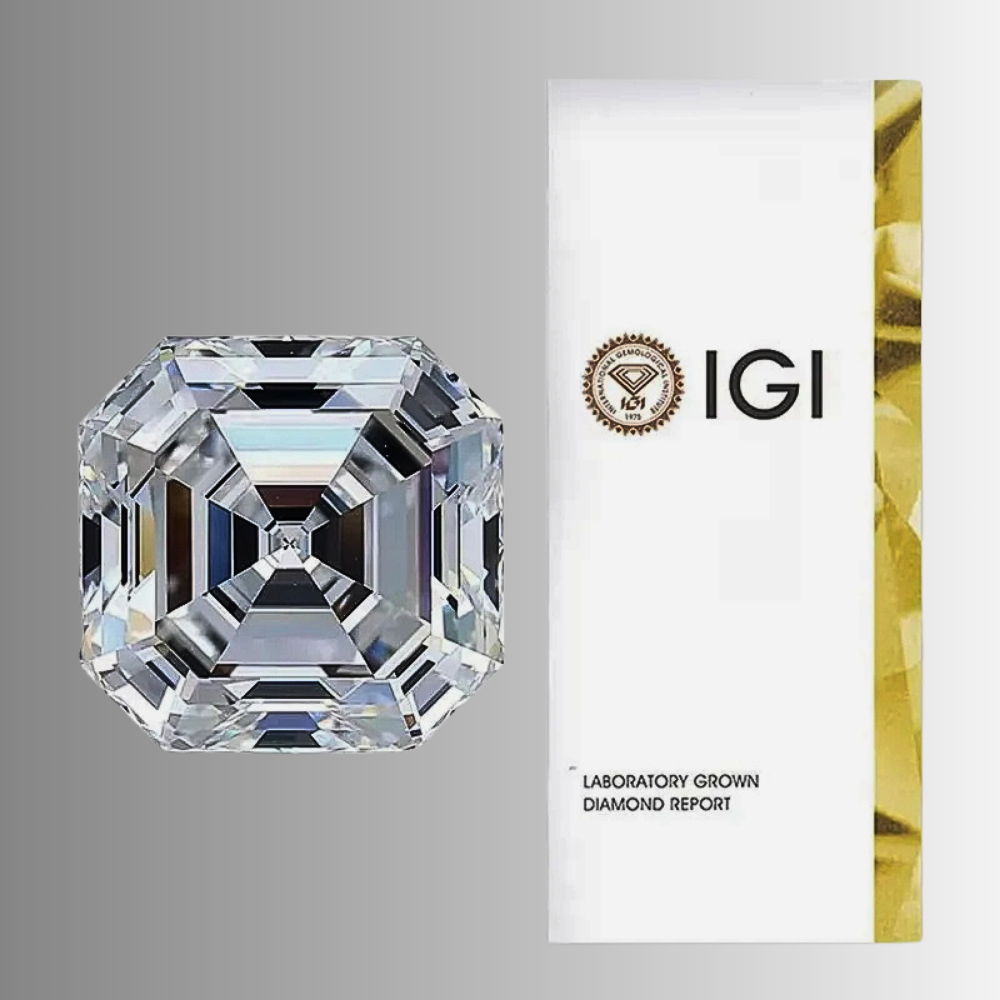 Diamanti Lab Grown Taglio Asscher da ct 1,00 a ct 5,00