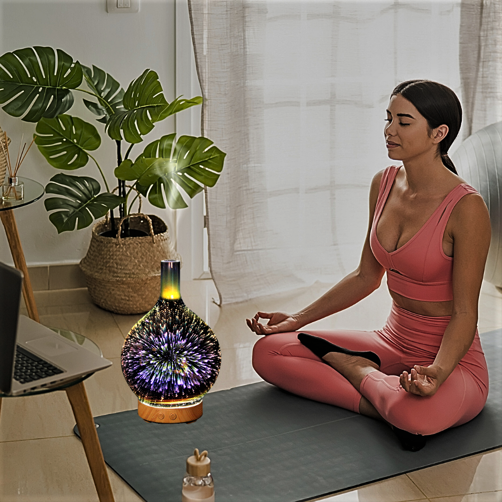 Lampada 3D e Diffusore per Aromaterapia