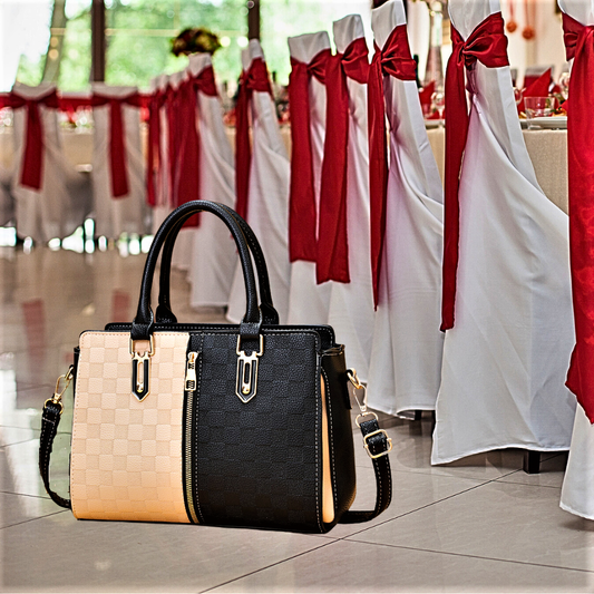 Bolso elegante de dos tonos 