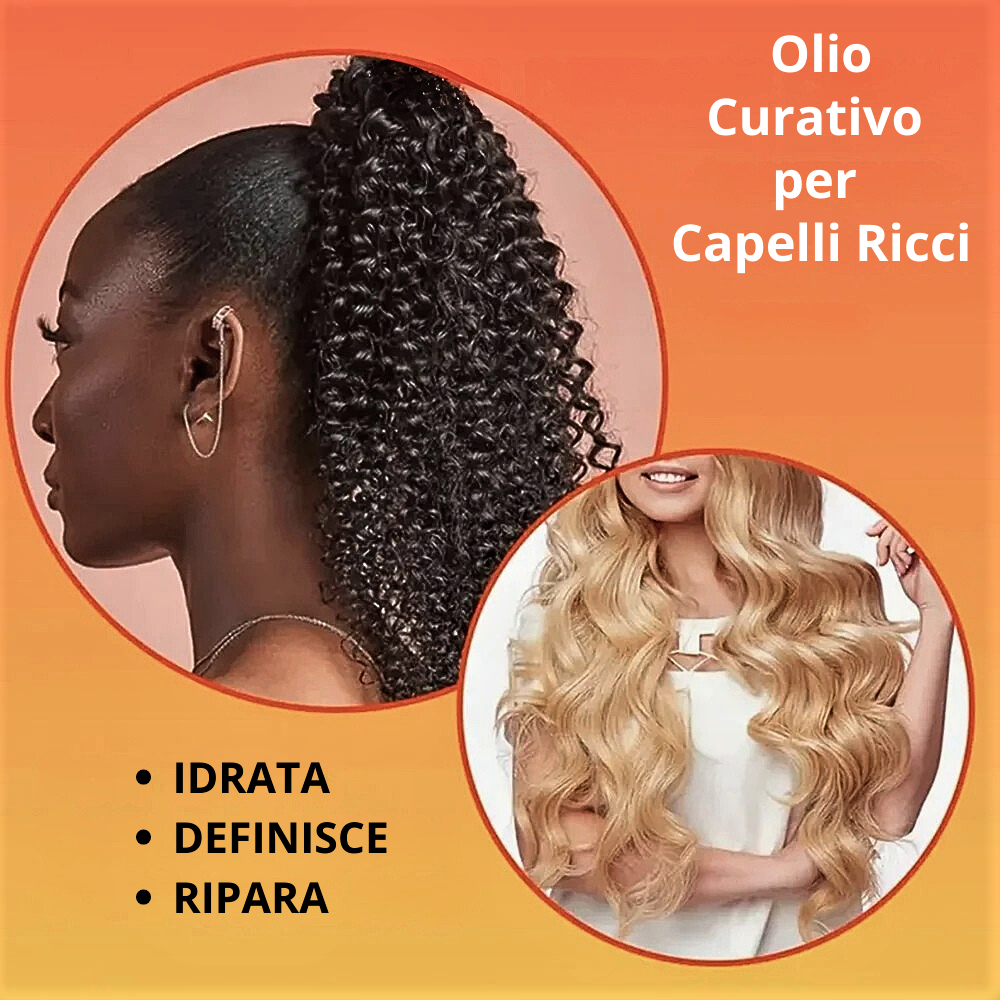 Mix di Oli Biologici e Elastina per Capelli Ricci