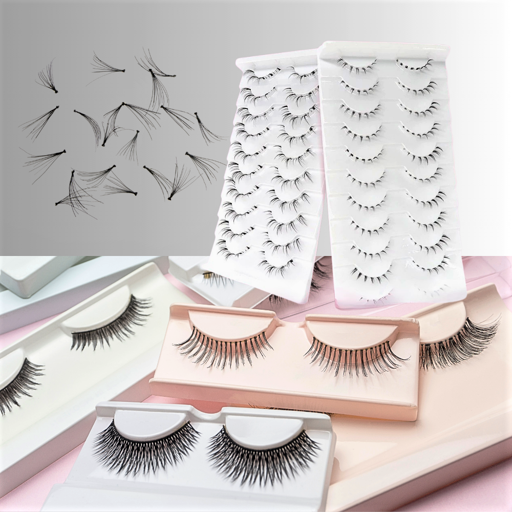 Set di 10 Paia di Extension Ciglia Inferiori