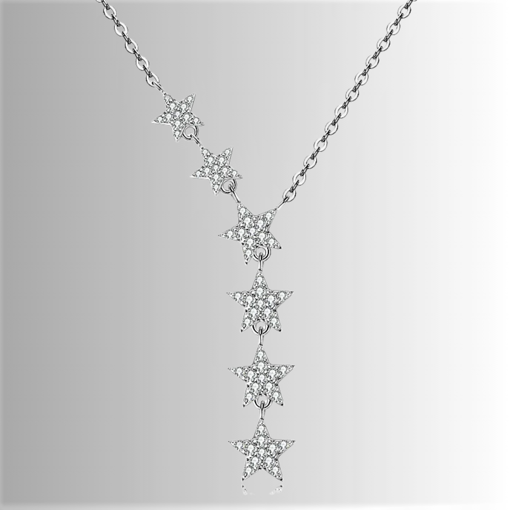 Collana "Cascata di Stelle" – Una Costellazione da Indossare